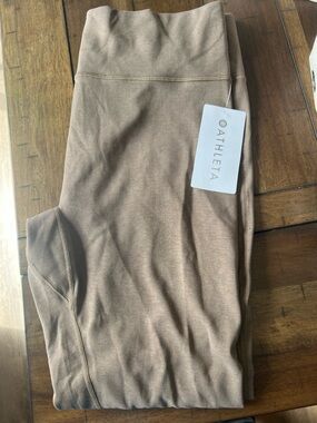 Athleta Neutral Taupe High-Rise Leggings